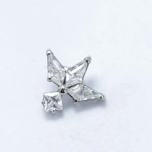 Anneau de Labret <span class=keywords><strong>en</strong></span> Titane avec Zircon pour Enfants, Bijou de <span class=keywords><strong>Piercing</strong></span> Labial, Cadeau de Fête et de Mariage, Filetage Interne, Tendance ATSM-F136 - Product Image 4