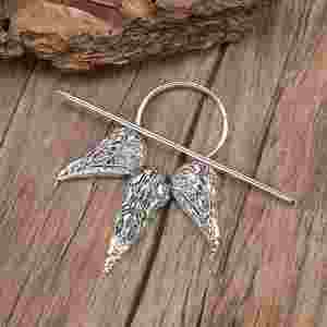 Horquillas para el Cabello con Forma de Garra Vikinga Nórdica, Accesorios, Joyería, Horquilla Vintage con Cabeza de Cuervo para Mujer, Fabricación y Suministro - Product Image 2