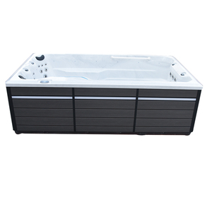 Pequeño <span class=keywords><strong>Balboa</strong></span> 3,7 M al aire libre Whirlpool Hydro Air Bubble masaje colorido cascada fuente jacuzzis piscina acrílico sin fin Swim Spas - Product Image 4