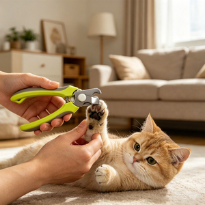 Professional Grooming Battery-Powered Luxury Stainless Steel <b>Pet</b> Nail Trimmer Safety Guard Non-Slip Handle Portable Dog Nail - Product Image 5