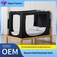 Tente de lit occultante sensorielle universelle pour chambre et salon, moustiquaire privée quatre saisons en taffetas de polyester pour usage domestique