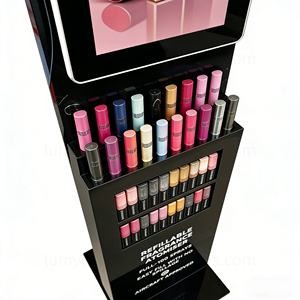 Expositor de Piso para Lápiz Labial con Pantalla Publicitaria, Solución de Metal para Venta de Cosméticos en Mostradores de Tiendas y Promoción de Marca - Product Image 5