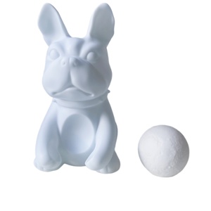 Produit phare : Artisanat d'art en résine pour peinture fluide, ours graffiti, tirelire ours DIY, surface blanche vierge, lampe lune, <span class=keywords><strong>bouledogue</strong></span> - Product Image 2
