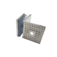 Support d'angle moderne en acier inoxydable à 90 degrés pour fixation de verre, moulé avec précision, pour cloisons de douche