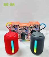 Haut-parleur portable sans fil pour extérieur avec subwoofer et lumière ambiante RGB, mini, alimenté par batterie