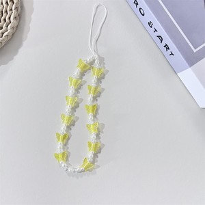 Charme de téléphone Longe Mobile Sangle Anti-Perte <span class=keywords><strong>Perle</strong></span> Papillon Perlé Téléphone Suspendu Corde Acrylique Téléphone Cas Chaîne Pour Femmes Fille - Product Image 5