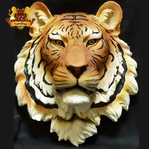 जीवन आकार ज्वलंत जंगल बिल्ली बंगाल टाइगर मंचूरियन टाइगर राल मूर्ति बड़े शीसे रेशा मूर्तिकला