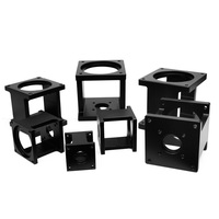Support de moteur pas à pas en aluminium usiné CNC sur mesure, base de support de servomoteur OEM