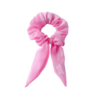 Élastique à cheveux en tissu fait main avec nœud papillon et oreilles de lapin, éclairé par LED, pour les célébrations de la remise des diplômes et du Ramadan - Alimenté par piles, utilisation en extérieur