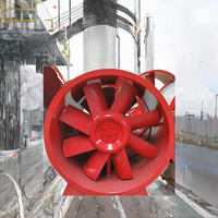 Ventilateur axial haute température HTF 500 degrés, souffleur électrique d'extraction de fumée, ventilation anti-incendie