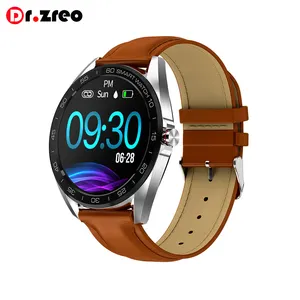 2019 Popular Apollo K7 Smart Watch for IOS and Android Waterproof Round Screen Watch with Leather and Steel Strap Smartwatch