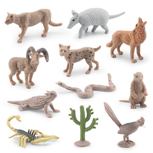 HY Toys simulación transfronteriza desierto animal modelo serpiente de cascabel Cactus marmota Coyote escorpión Decoración de mesa - Product Image 5