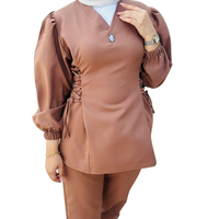 YUHONG Custom Damen Nagel Beauty Spa Uniform Peeling Neue Mode Plus Size Salon Verstellbare Spitze Gestrickte Tunika Krankenhaus uniformen