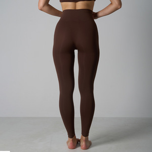 Pantalones Deportivos SUHE de Alta Elasticidad, Sin Costuras, de Secado Rápido, para Yoga, Fitness y Running, Suaves, Lisos, de Color Sólido, Talla XL, Spandex/Nailon - Product Image 4