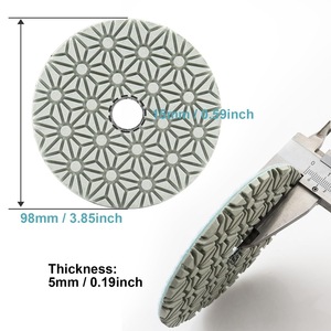 Đế đánh bóng kim cương ướt 3 bước 100mm giá rẻ dùng cho đá cẩm thạch, gạch, đá granite, gốm sứ, dụng cụ mài mòn - Product Image 6