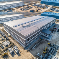 Solution d'atelier industriel égyptien pour la production de matériaux de construction avec système de construction à ossature métallique modulaire