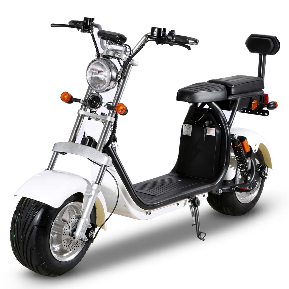 EHoodax 10 inç büyük tekerlek uzun mesafe e scooter elektrikli şişman lastik hızlı hızlı 45mph scooter ile EEC COC avrupa yol yasal