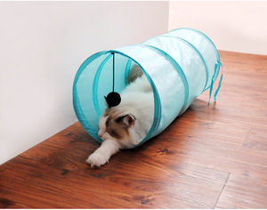 Jouet pour chat, tente pliable pour <span class=keywords><strong>passe</strong></span>-chat, Tunnel coloré en Polyester, Dragon au sol, avec boule pendante, livraison gratuite - Product Image 4