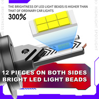 Phares LED de voiture haute puissance 65W à double tube de cuivre H7/H1 8000 Lumens 6000K, ampoules universelles OLIVER à faisceau Hi-Lo