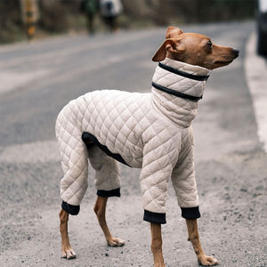 Suministros para Mascotas Qiqu, Nuevo Abrigo Cálido para Perro de Diseño Personalizado, Lujoso, Ecológico y Clásico, con Cuello Alto, para <span class=keywords><strong>Galgo</strong></span> <span class=keywords><strong>Italiano</strong></span>, Iggy y <span class=keywords><strong>Whippet</strong></span> - Product Image 1