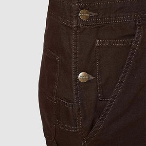 ओएम ओडम कैनवास डेनिम बिब महिलाओं के नियमित फिट स्ट्रीटवियर मिड कमर समायोज्य पट्टियों को ओवरऑल कर दिया - Product Image 3