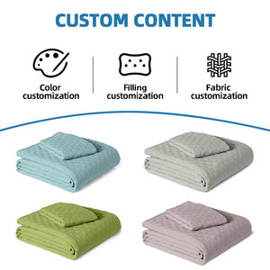 SUREWALHOME Brushed Microfiber Quilt <strong>Set</strong>, Extra Soft Microfiber Coverless <strong>Duvet</strong> <strong>Set</strong> with Natural Texture - Product Image 6