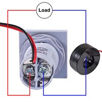 Penguji Frekuensi AC Volt Amp, Monitor Arus Tegangan, Tampilan LED Digital, Voltmeter, Detektor Volt, Panel Lampu Indikator Sinyal