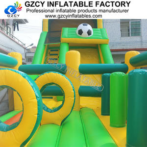 Grande structure gonflable à thème football en PVC, toboggan, qualité commerciale, château, fête pour enfants, installation facile, <span class=keywords><strong>Europe</strong></span>, États-Unis - Product Image 6