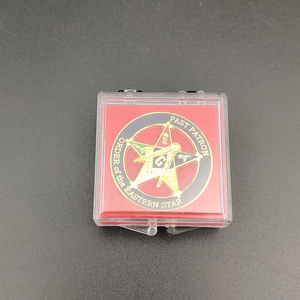 Broche y Pin de la Orden del Estrella de Oriente de los Masones Libres, Insignia Masónica de Solapa, Artesanía en Metal - Product Image 4