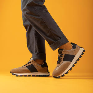 Chaussures de marche décontractées personnalisées pour hommes Baskets respirantes à la mode Grosses chaussures noires pour hommes - Product Image 4