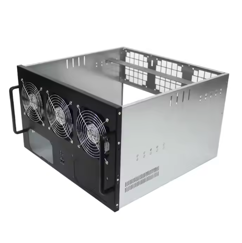 Fast Shipping 6 GPU Server Chassis 6U RACK Gpu Case ATX Motherboard Supported GPU Chassis