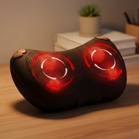 Oreiller de massage électrique Shiatsu pour le cou et le corps certifié CE P10 2026 avec contrôle de la minuterie, chaleur et pétrissage