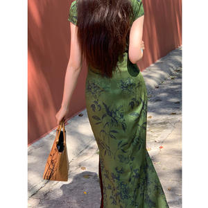 Vestido Qipao de verano para <span class=keywords><strong>mujer</strong></span>, Cheongsam <span class=keywords><strong>tradicional</strong></span> chino, vestido de noche Sexy para <span class=keywords><strong>mujer</strong></span>, <span class=keywords><strong>ropa</strong></span> <span class=keywords><strong>tradicional</strong></span> <span class=keywords><strong>china</strong></span> - Product Image 5