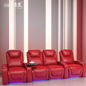 Wholesale Home Theater <strong>Recliner</strong> Sofa Genuine <strong>Leather</strong> Cinema <strong>Chairs</strong> <strong>UK</strong> Movie Hall Power Headrest Electric Seating Led Cup Holder - Product Image 1