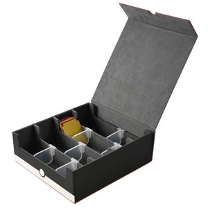 Boîte de rangement pour cartes FX Red Square avec 16 séparateurs de couleur et 4 pochettes transparentes, grande capacité, organiseur de cartes de jeu - Product Image 3