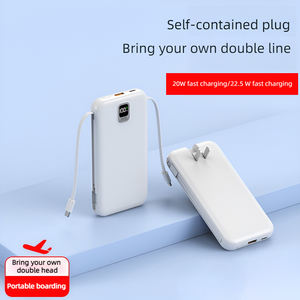 Câbles intégrés <span class=keywords><strong>Batterie</strong></span> externe 10000mah USB-C banque d'alimentation portable - Product Image 2