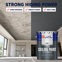Peinture murale intérieure Lixiang, résistante aux alcalis et imperméable, gris clair, haute couvrance, application au pinceau, pure