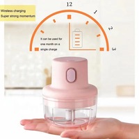 Mini hachoir à viande électrique sans fil Usb automatique portable sans fil broyeur d'ail pour la cuisine domestique