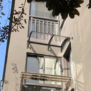 Guansu Nhà Máy Giá tùy chỉnh 60x100cm chất lượng cao ngoài trời dù để che nắng <span class=keywords><strong>Polycarbonate</strong></span> rắn tấm mái hiên - Product Image 3