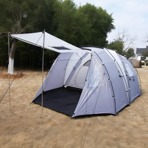Tentes d'auvent pliables extérieures JWF-033A de base de camping <span class=keywords><strong>tente</strong></span> imperméable de tunnel de famille - Product Image 1
