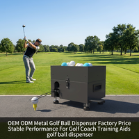 Distributeur automatique de balles de golf, simulateur portable pour une utilisation familiale en extérieur, acier galvanisé, matériau sûr, marque JEX, noir, 5 kg
