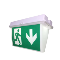 Auto-Notausgangsleuchte IP65 AC 110-240V 100LM Grüne LED Notbeleuchtungssystem