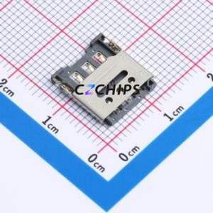SIM30420-7P611-H15 <b>SIM</b> <b>Card</b> Connector SMD Connector Flip Cover Type Nano <b>SIM</b> <b>Card</b> <b>Card</b> <b>Holder</b> 1.5mm - Product Image 1