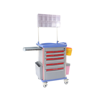 750*480*930mm Hospital Furniture Multi-function ABS Plastic Medical Cart Medicine Drug Emergency Treatment <strong>Trolley</strong> - Product Image 5