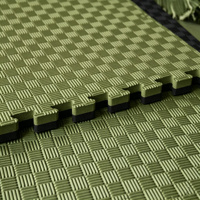 Tapete de Espuma EVA de 100x100cm, Tapete de Rompecabezas de Cinco Líneas, Antideslizante, Impermeable, Losetas de Espuma Entrelazadas para Gimnasio, Venta al Por Mayor de Fábrica
