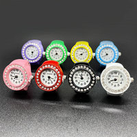 Montre Bague à Quartz, Mini Montre de Doigt Tendance et Élégante pour Femmes, Décontractée et Idéale pour Étudiantes
