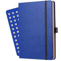 Carnet de notes A6 personnalisable avec reliure cousue, couverture en cuir PU, sangle élastique, écologique, logo de marque personnalisé