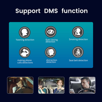Caméra embarquée 4G IA avec WiFi, suivi GPS, vision nocturne et caméras intelligentes DMS ADAS, boîte noire de voiture, prise en charge CMSV6, gestionnaire d'équipe automobile 1078/808