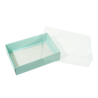 Boîte cadeau pliable biodégradable 24x16.5x6cm rose bleu pour biscuits chocolat gâteau bonbons emballage recyclable boîte de vente au détail