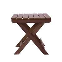 Table basse carrée moderne en bois avec métal et bois au design compact pour meubles de salon